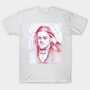 Rufus Wilmot Griswold Portrait | Rufus Wilmot Griswold Artwork | Line Art T-Shirt